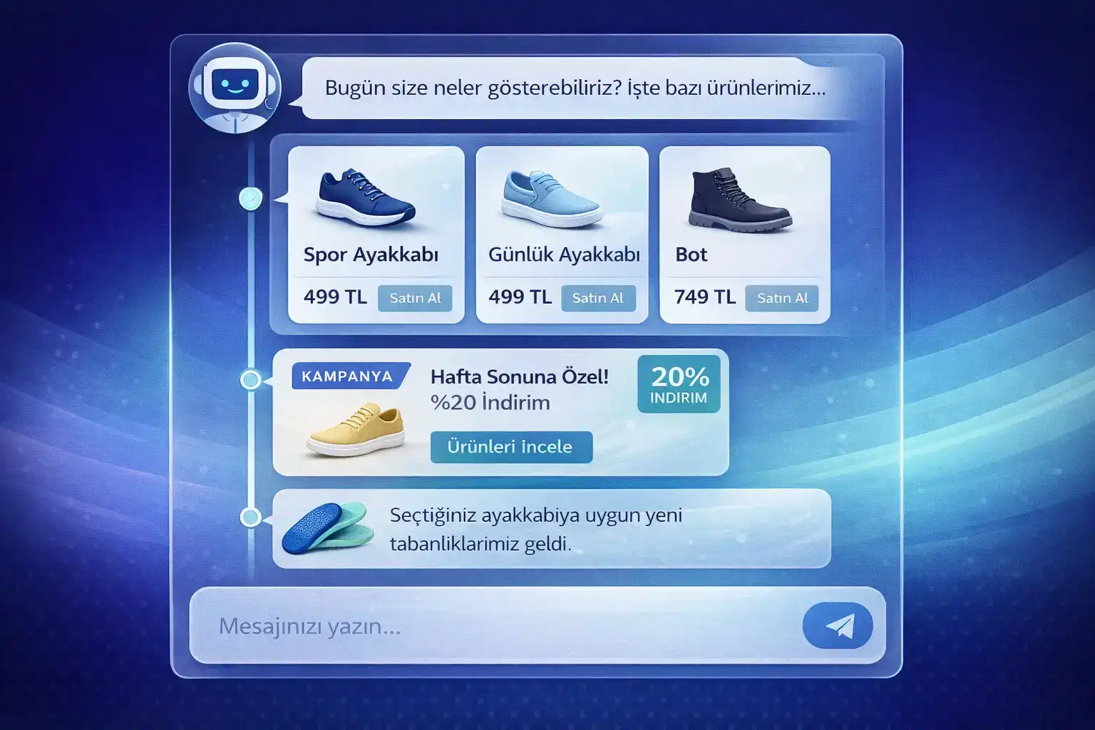 WebChat katalog akışı