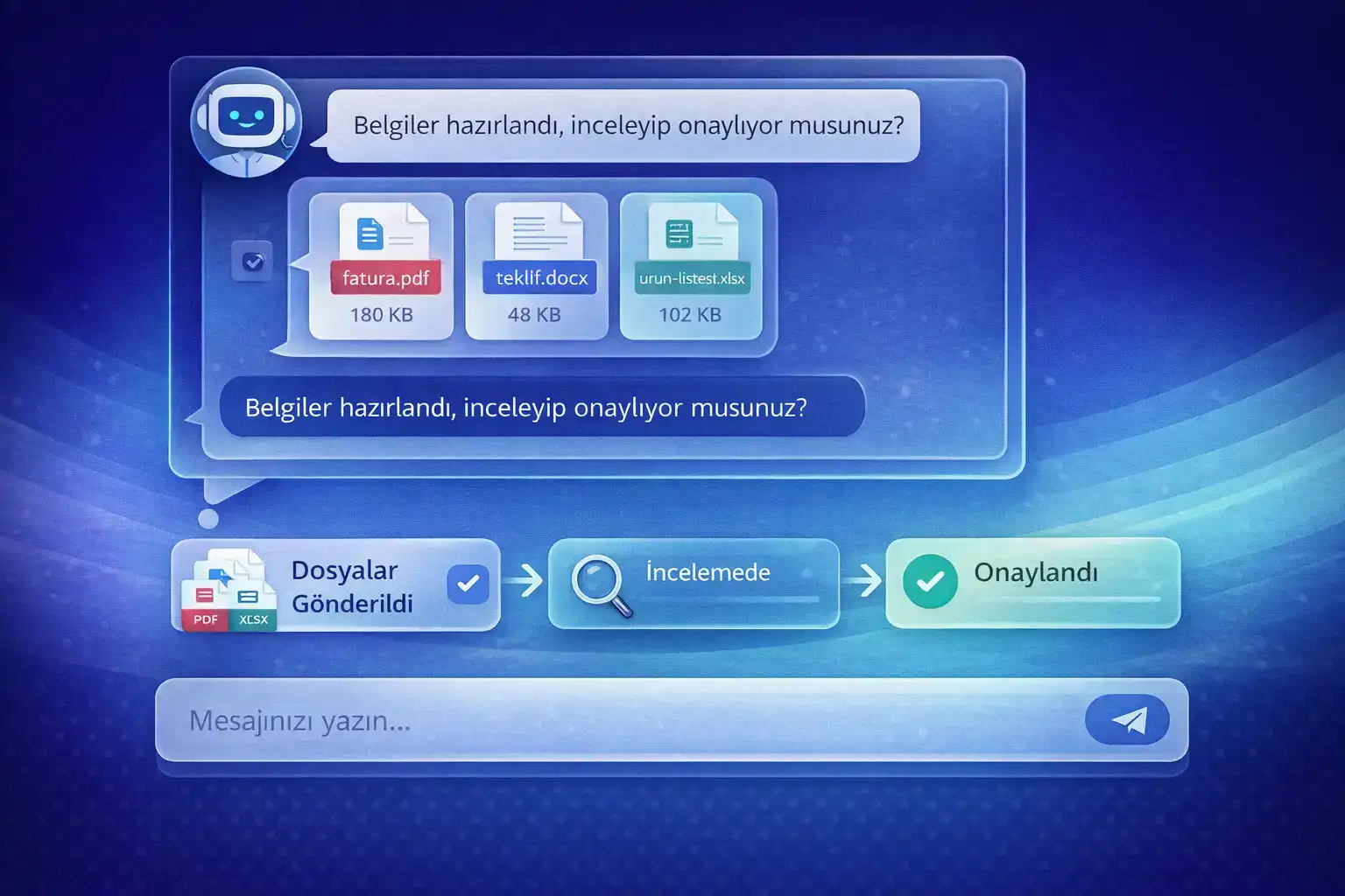 WebChat dosya toplama akışı